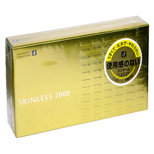 오카모토 스킨레스 2000 콘돔 1박스 12P(굴곡형)