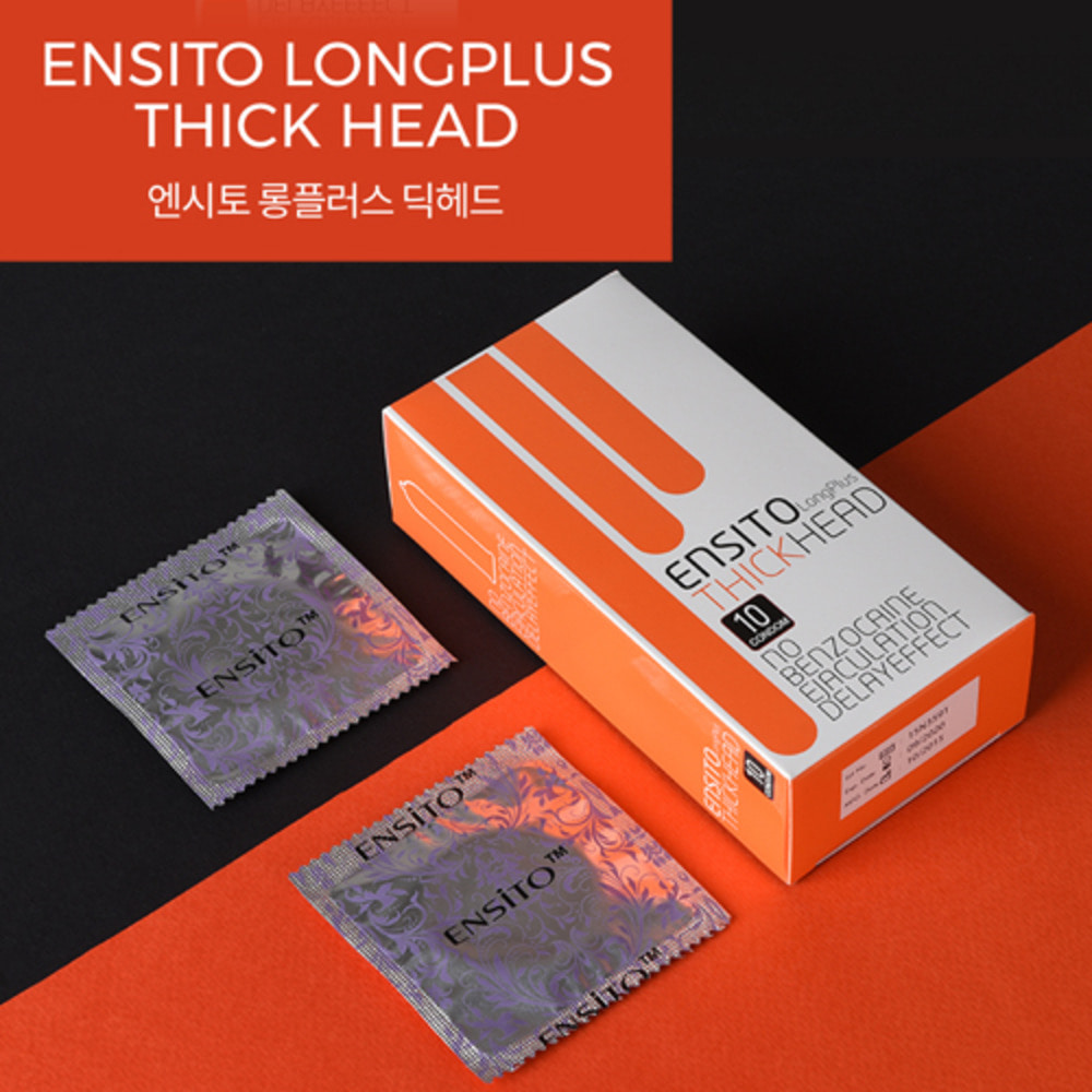 (ENSITO)엔시토/롱러브콘돔/Thick Head/딕헤드/사정지연/롱플러스/10p