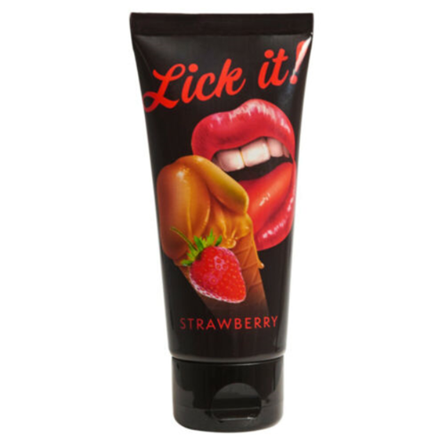 [USA]미국 정품 유기농 딸기 수분 러브젤 Lick It Strawberry lubricant Flavored Water based personal lube Body massage gel